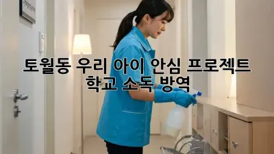 토월동 우리 아이 안심 프로젝트! 학교 소독 방역 ✨